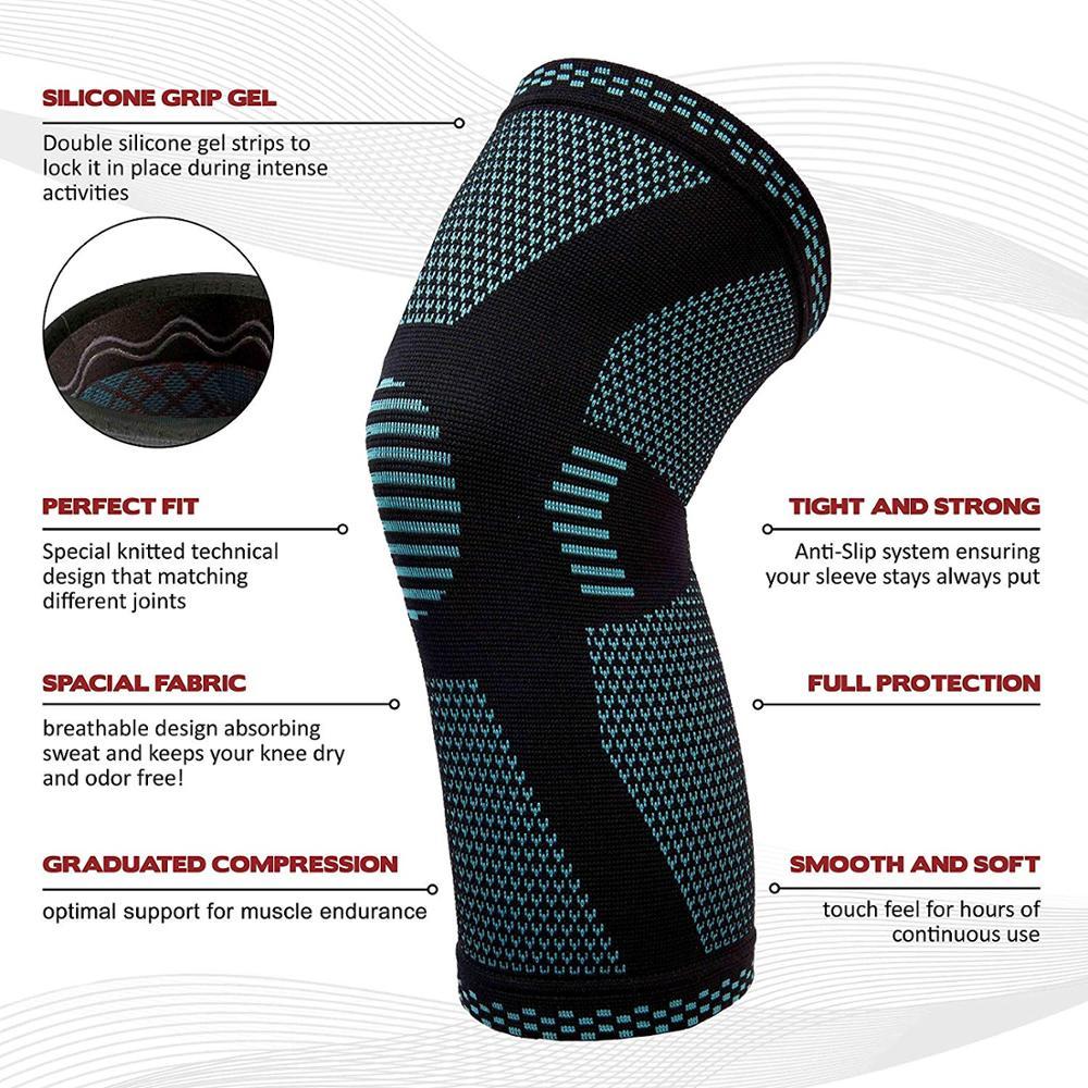 Knitted Sports Knee Pads for Optimal Support and Comfort