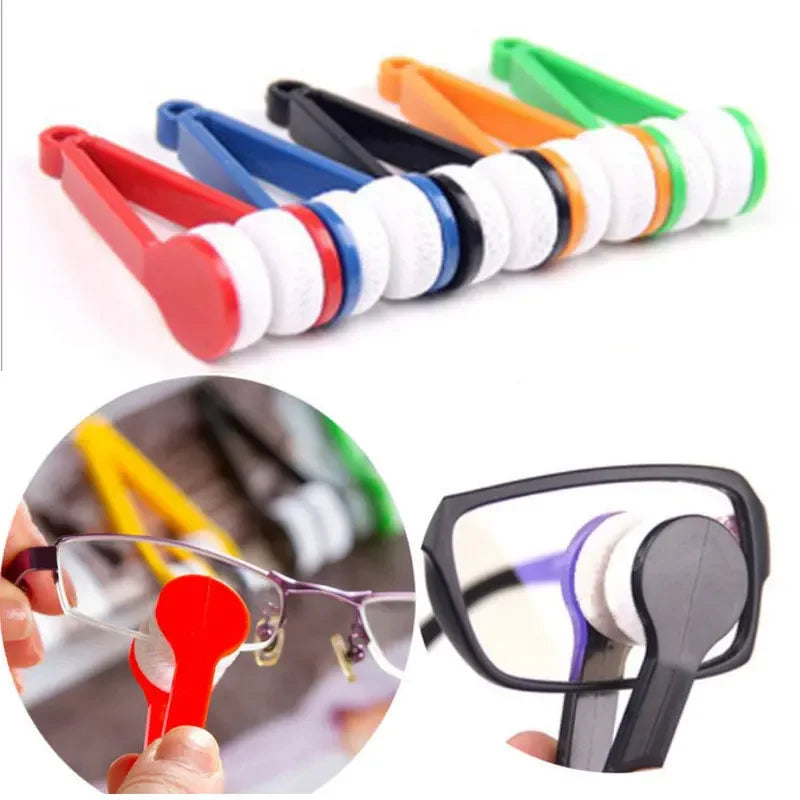 Glasses Cleaning Rub - Portable Microfibre Brush for Gentle Eyewear Care