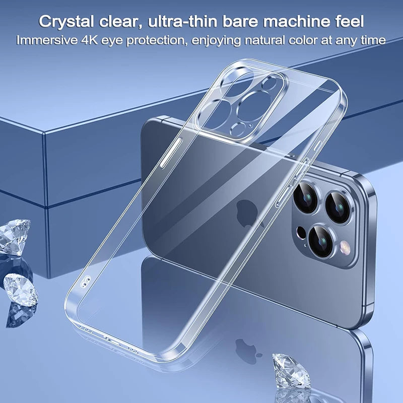 Invisible Armor: Ultra Thin Clear Silicone Case for iPhone Series