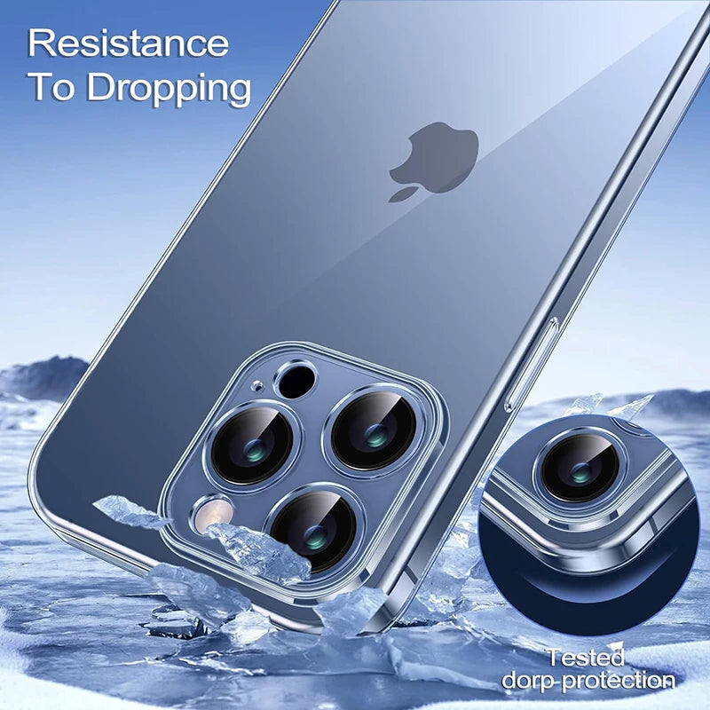 Invisible Armor: Ultra Thin Clear Silicone Case for iPhone Series