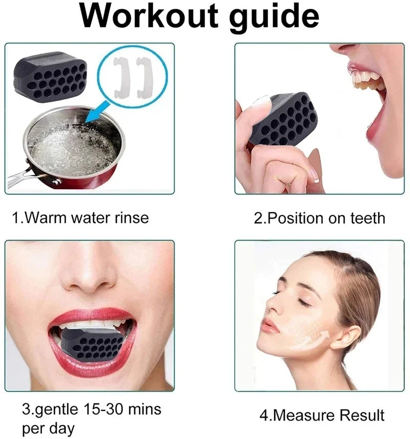 King Jaws Jaw Trainer: Silicone Jaw Training Device for Muscle Relaxation