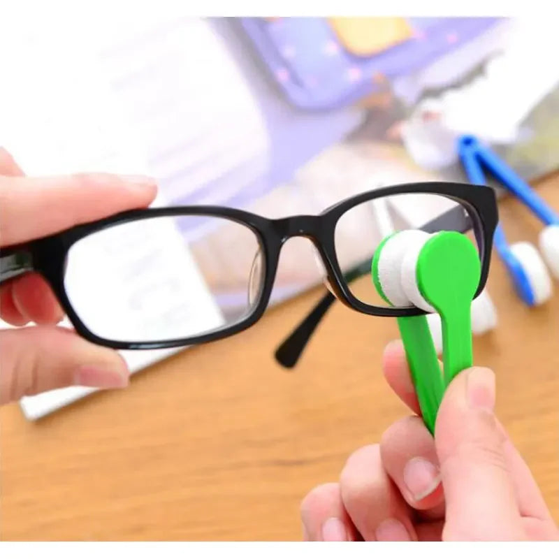 Glasses Cleaning Rub - Portable Microfibre Brush for Gentle Eyewear Care