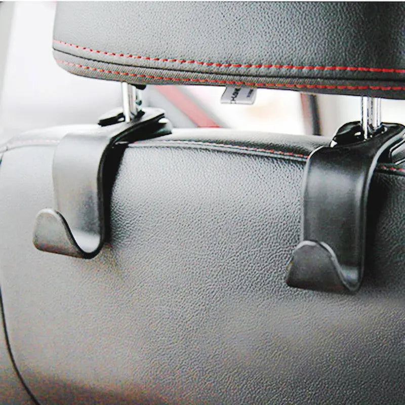 Car Seat Back Hooks: Universal Storage Solution for Auto Organization - Set of 4